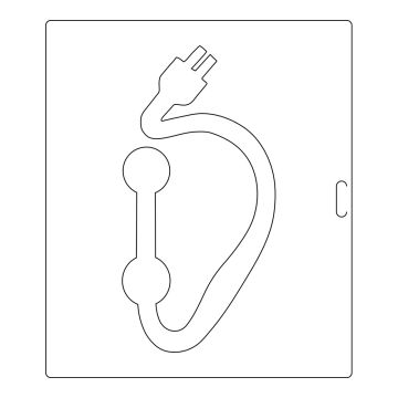 Pochoir pour signalisation horizontale - véhicule électrique 600x1200mm -  Novap