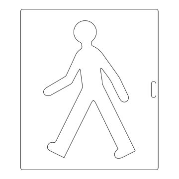 Pochoir pour signalisation horizontale - Piétons 800x1200mm - 8005962