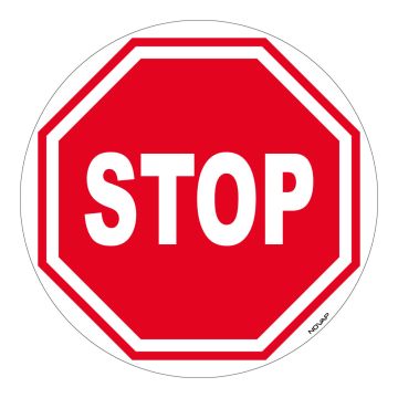 Marquage au sol adhésif extérieur - Stop