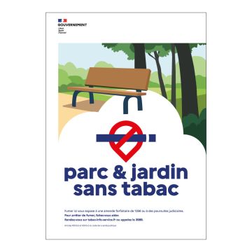 Panneau Espace Sans Tabac Parc & Jardin