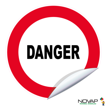 Adhésifs Danger - Novap