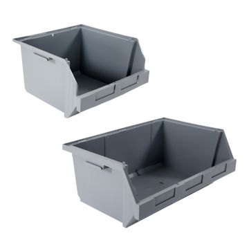 Bacs à bec grand volume - Pick' In - Gris | Novap