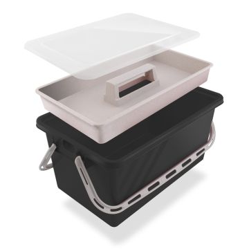 Boite de rangement plastique Noir - SERATOU