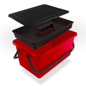 Boite de rangement plastique Rouge - SERATOU