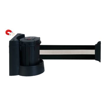 Support mural magnétique avec sangle Noir/Argent - Novap