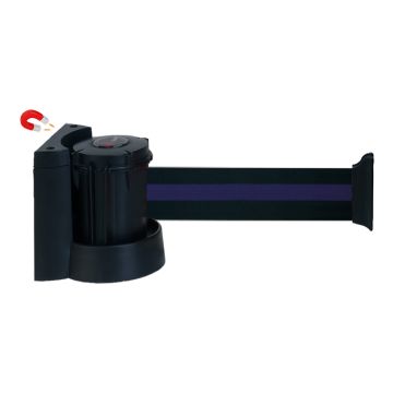 Support mural magnétique avec sangle Noir/Bleu - Novap