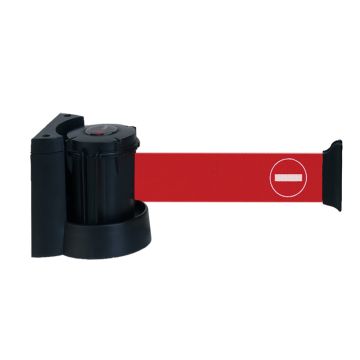 Dérouleur mural à fixer avec sangle Rouge Sens interdit - Novap