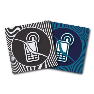 Plaquettes 90x90mm - Téléphone interdit - Design | NOVAP