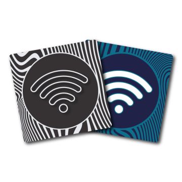 Plaques de porte 90x90mm - Wifi - Design - Novap