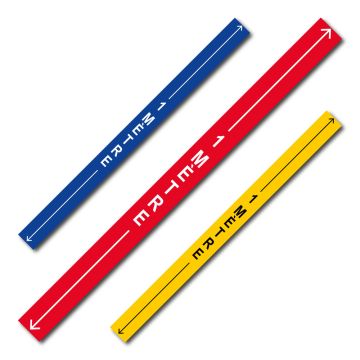 Bande verticale 1 mètre + flèche - spécial sol - 1000 x 70mm - Novap