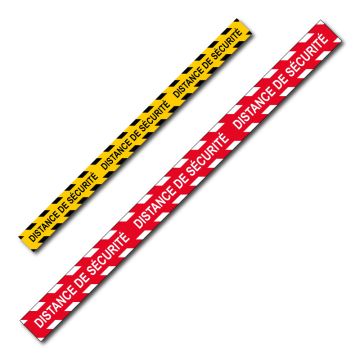 Bande Distance de sécurité - spécial sol - 1000 x 70mm - Novap