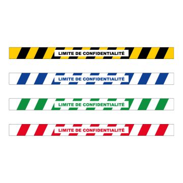 Bande limite de confidentialité pour le sol - 1000 x 70mm - Novap