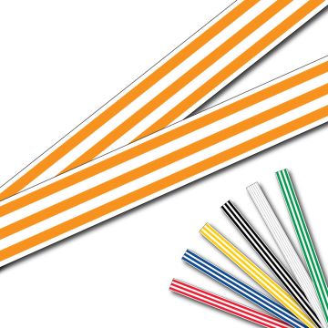 Lot 2 bandes 52mm x 1m - Lignes parallèles - Novap