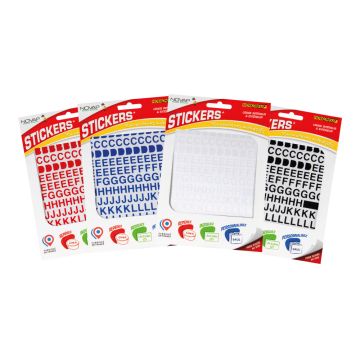 Lettres autocollantes 10mm - NOVADHESIFS - Novap