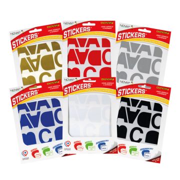 Lettres autocollantes 40mm - NOVADHESIFS