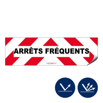 Panneaux d’interventions - Arrêts fréquents - adhésif - Novap