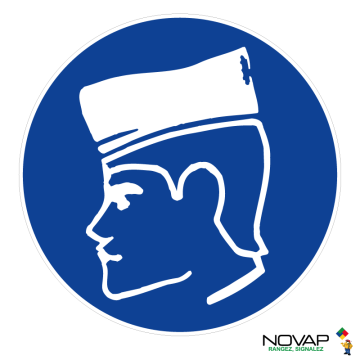 Panneau Obligation de porter un béret - Novap