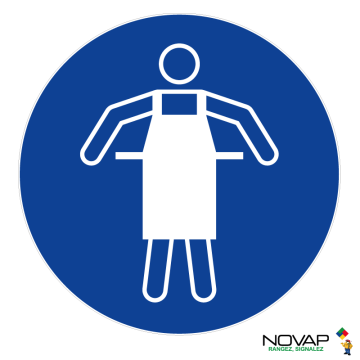Panneau Tablier de protection obligatoire - Novap