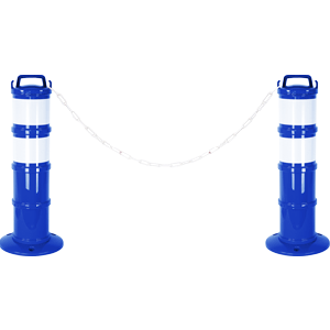 Kit de 2 balises modulables Bleue avec deux bandes rétroréfléchissantes - Novap