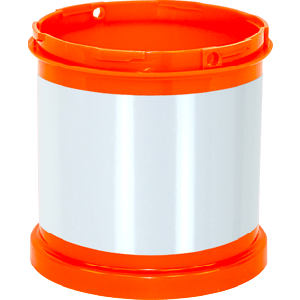 Segment Orange fluo avec film rétroréfléchissant - Novap