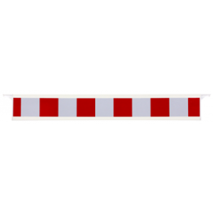 Barrière fixe de 1m rétroréfléchissante Rouge/Blanche type K2 - Novap
