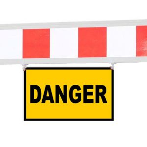 Panneau - Danger - pour barrière fixe - 1320314