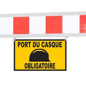 Panneau - Port du casque obligatoire - pour barrière téléscopique - 1320369