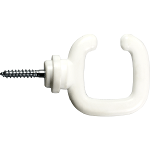 Crochet ouvert a vis PA Blanc - Novap