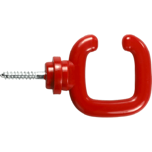 Crochet ouvert a vis PA Rouge - Novap