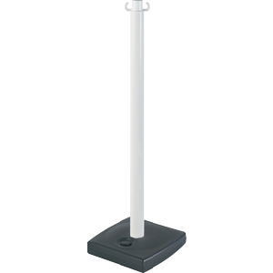 Poteau PVC Blanc sur socle à lester 4kg - Novap