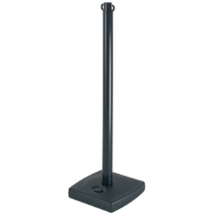 Poteau PVC Noir sur socle à lester 4kg - Novap