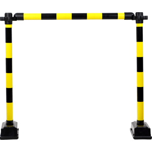 Barrière Express 1 lisse 1m Jaune/Noir - Novap