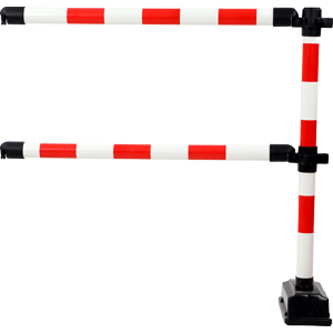 Barrière Express 2 lisses 1m supplémentaires Rouge/Blanc - Novap