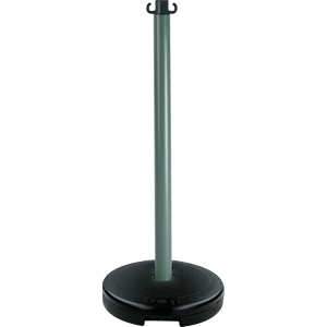 Poteau PVC Bronze sur socle à lester 9kg - Novap