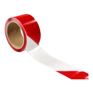 Ruban indéchirable 50mm x 100m rouge/blanc - Novap