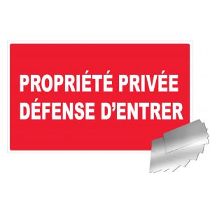 propriété privée défense d'entrer