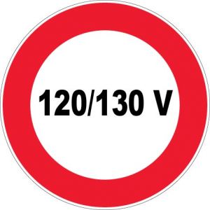 Panneau 120/130 volts - Rigide Ø80mm - 4020358