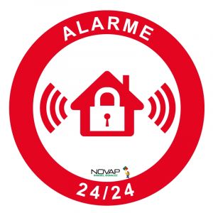 Panneau Alarme 24/24 - Rigide Ø80mm - NOVAP