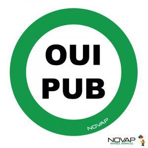 Panneau Oui pub - Rigide Ø80mm - 4021898