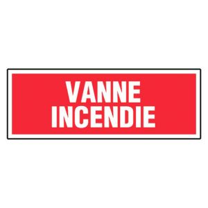 Panneau Vanne incendie - Rigide 330x120mm - 4030449