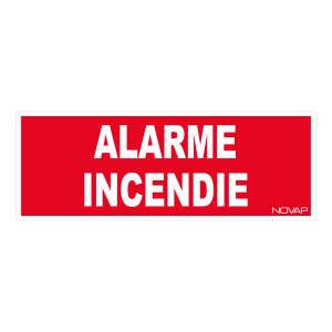 Panneau Alarme incendie - Rigide 330x120mm - 4030470