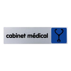 Plaquette de porte Cabinet medical - couleur 170x45mm - 4032665
