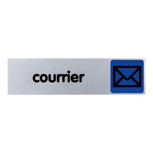 Plaquette de porte Courrier - couleur 170x45mm - 4032764