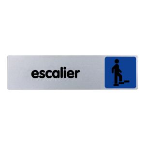 Plaquette de porte Escalier - couleur 170x45mm - 4032962