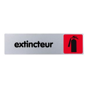 Plaquette de porte Extincteur (texte) - couleur 170x45mm - 4033051