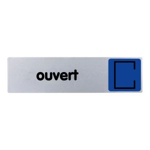 Plaquette de porte Ouvert - couleur 170x45mm - 4033327