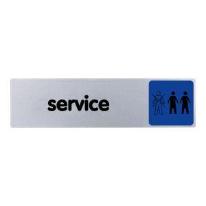 Plaquette de porte Service - couleur 170x45mm - 4033501
