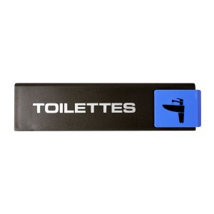 Plaquette de porte Toilettes - Europe design 175x45mm - 4034829