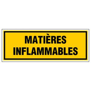 Panneau Matières inflammables - Rigide 330x120mm - 4035000