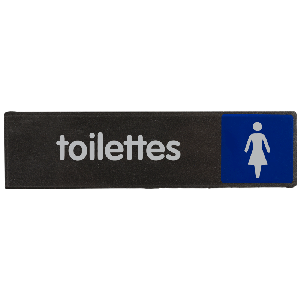 Plaquette Toilettes femmes - Plexi Access 170x45mm - Novap